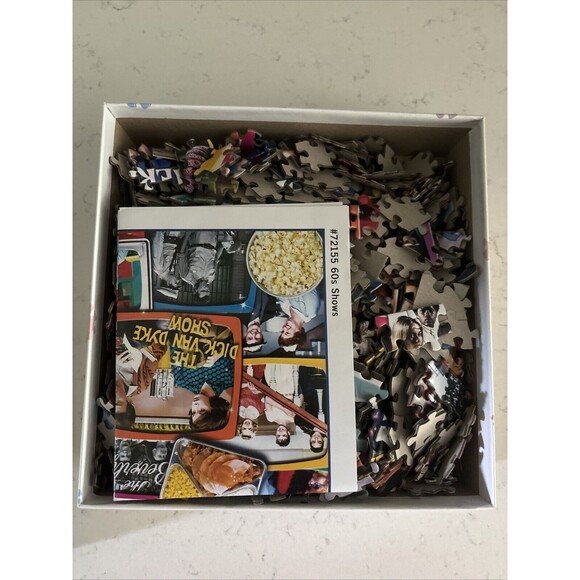 MasterPieces TV Time "The 60's" 1000 Piece Jigsaw Puzzle With Bonus Poster! - Picture 2 of 3